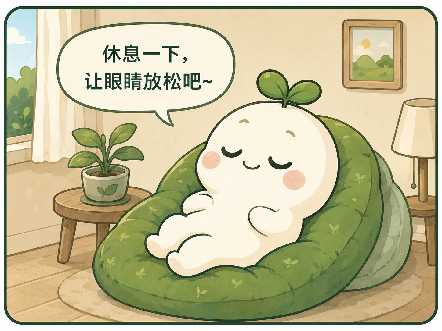休息一下放松眼睛